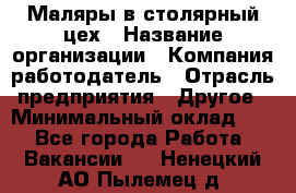 Маляры в столярный цех › Название организации ­ Компания-работодатель › Отрасль предприятия ­ Другое › Минимальный оклад ­ 1 - Все города Работа » Вакансии   . Ненецкий АО,Пылемец д.